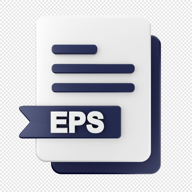 3d file icon illustration