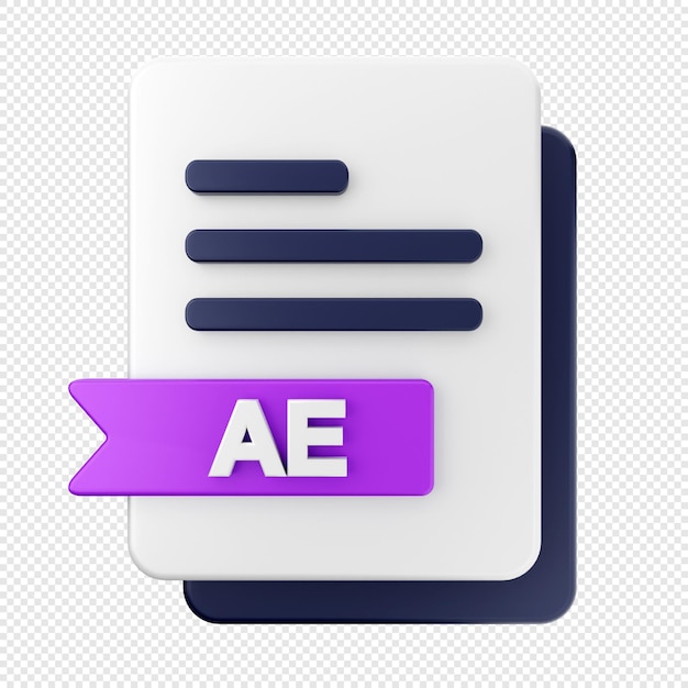 3d file icon illustration