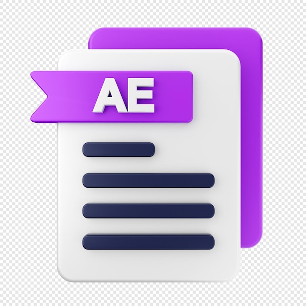 3d file icon illustration