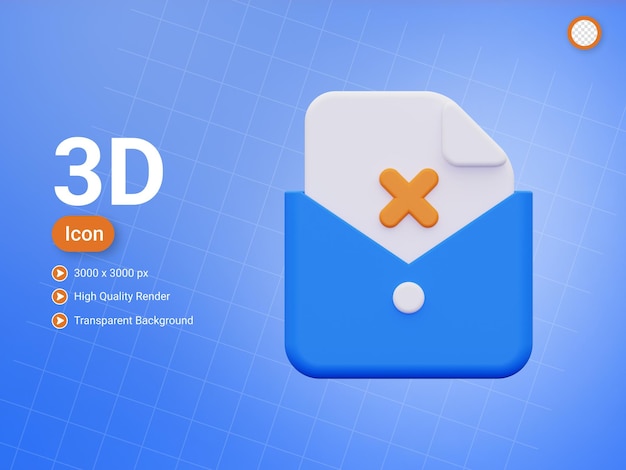 PSD 3d file rejected icon