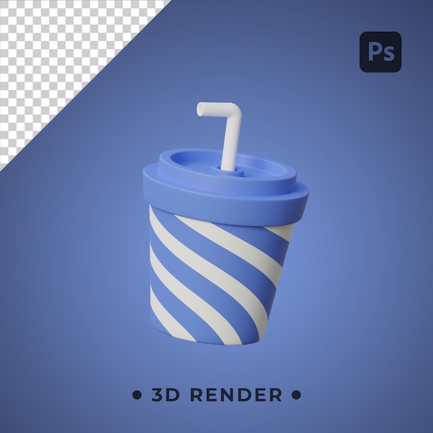 3d filiżanka kawy