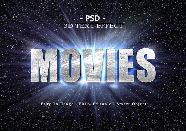 3d-films tekststijleffect