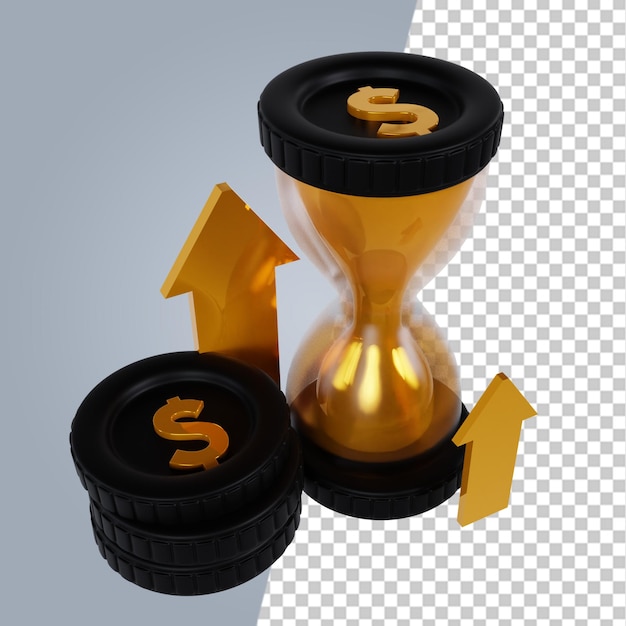 PSD Иконки 3d финансовых элементов 3d object for finance illustration