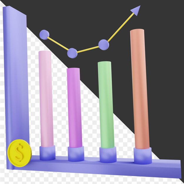 Icona di finanza 3d