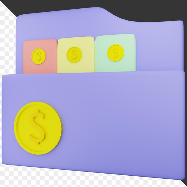 PSD 3d finance icon