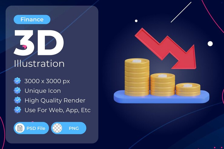 PSD 3d finance loss illustration