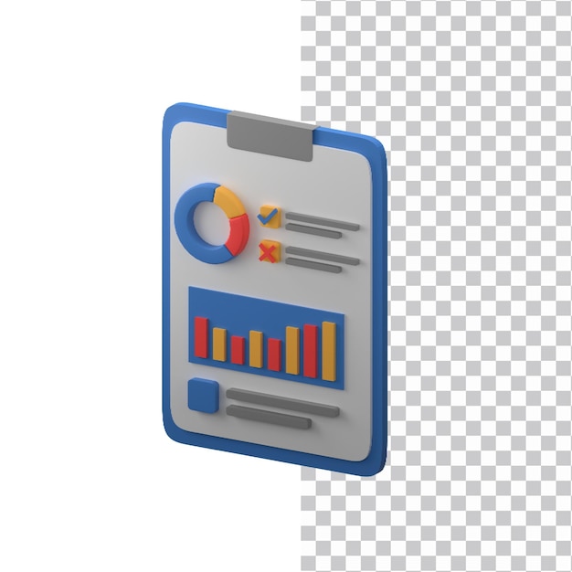 PSD 3d 財務レポートの図解