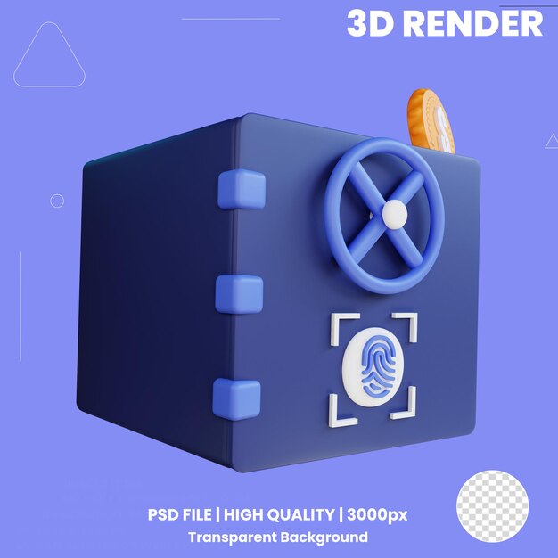 PSD 3d financial icon