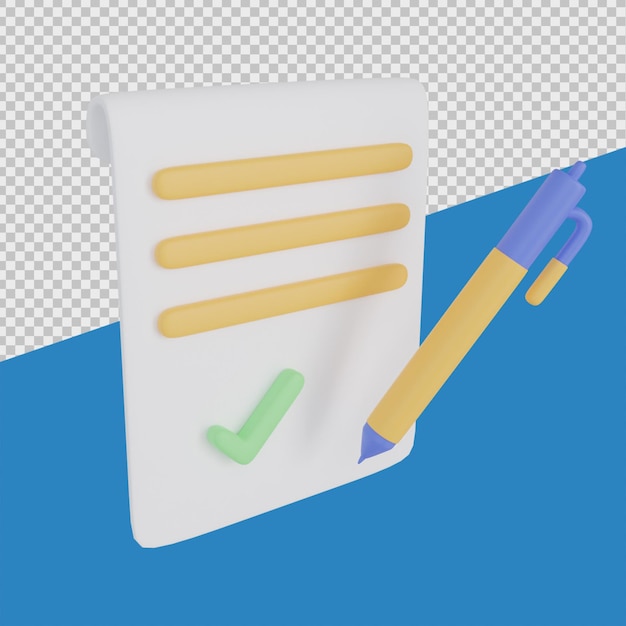 3D Financiën Illustraties op papier