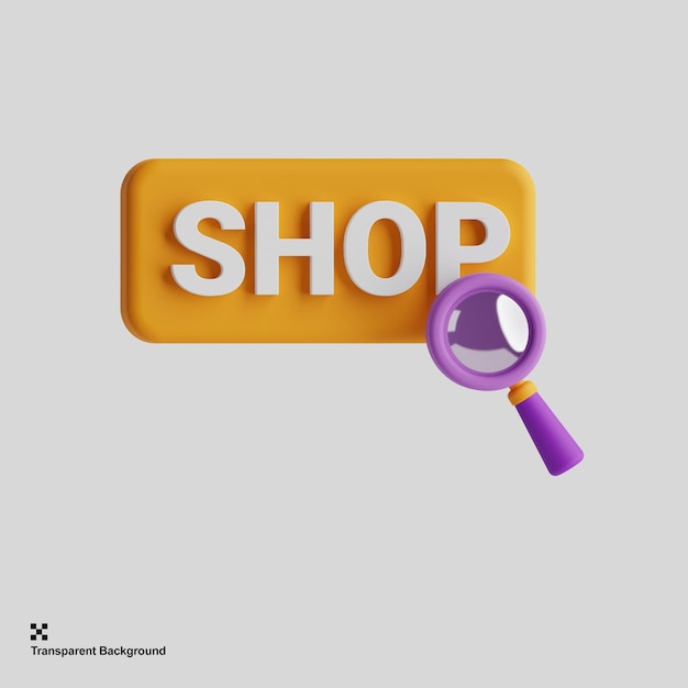 3d find shop icon