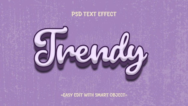 3d fioletowy efekt tekstu z grunge tłem