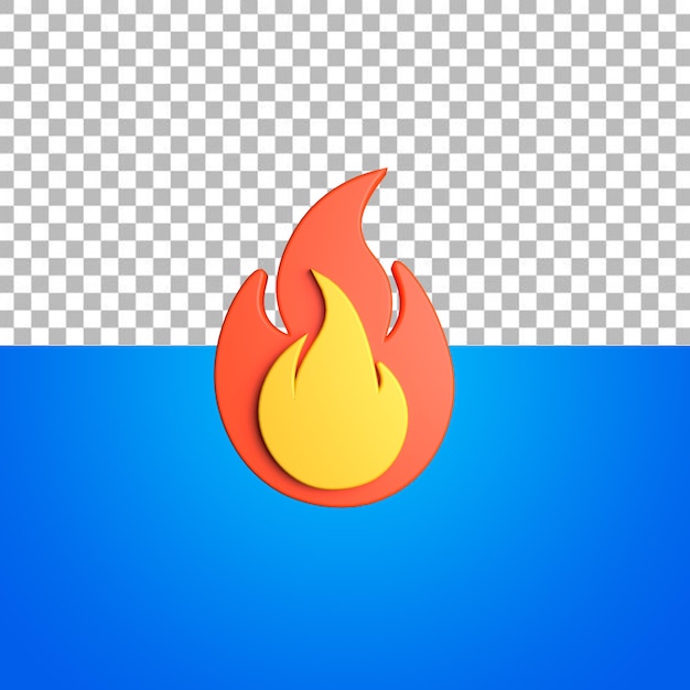 3D Fire Icon