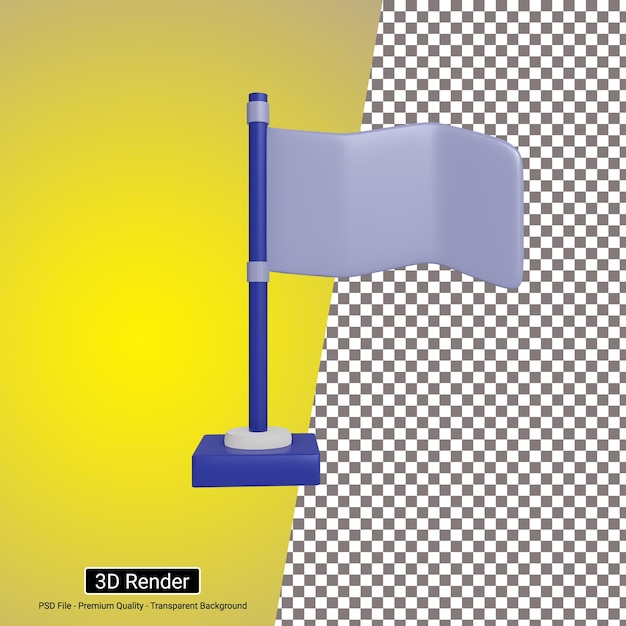 3D Flag Icon