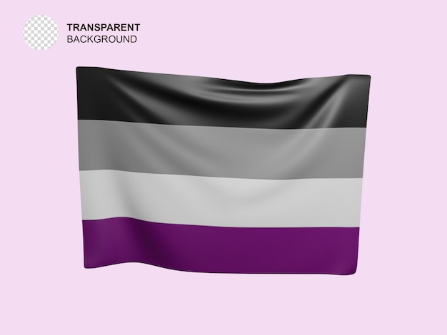 PSD 3d flag lgbt gay lesbian trans bisexual intersex asexual