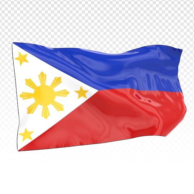 PSD 3d of flag render