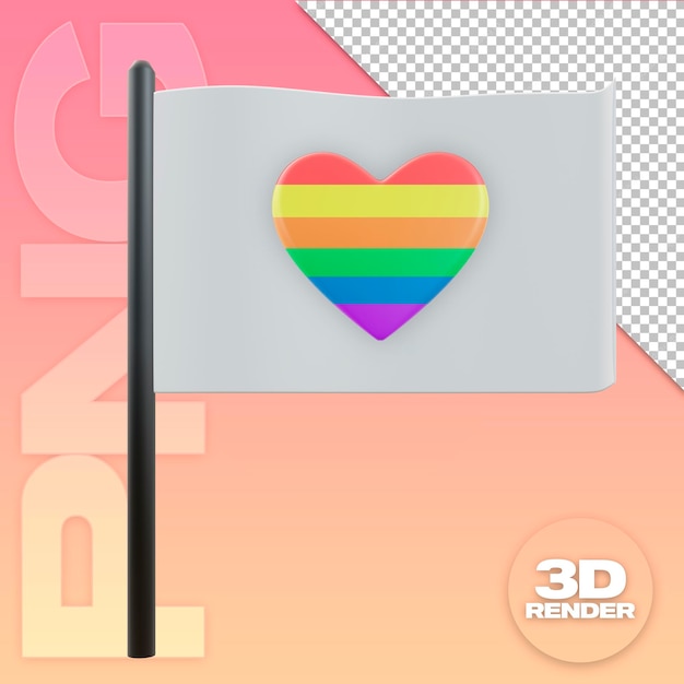 3d フラグ白虹色 lgbtq