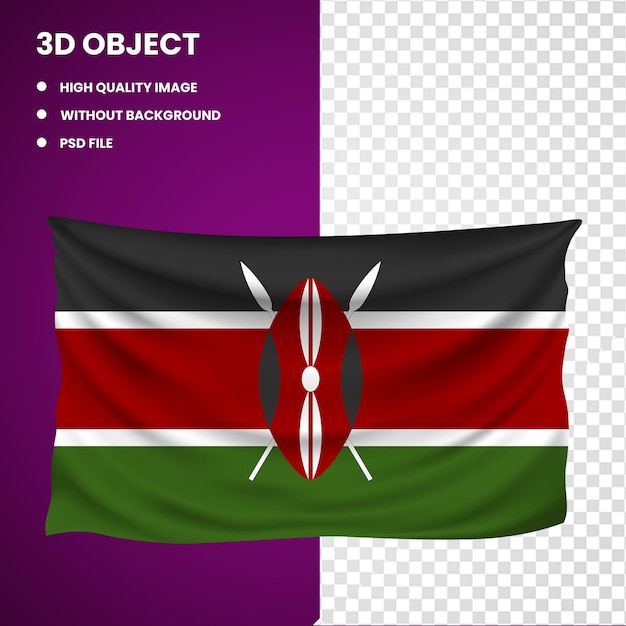 PSD 3d flaga kenii