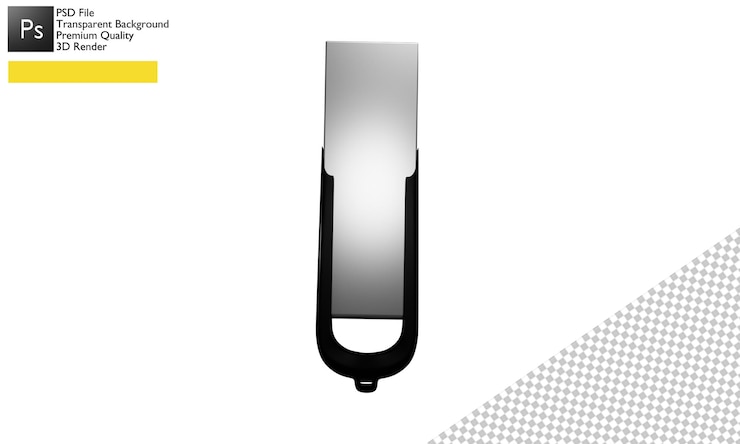 PSD 3d flash disk illustration