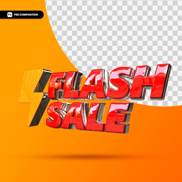 3d flash sale-tekst