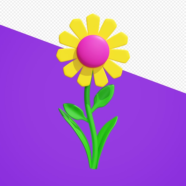 PSD 3d flower