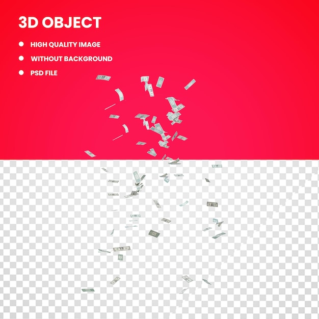 3d летающие доллары