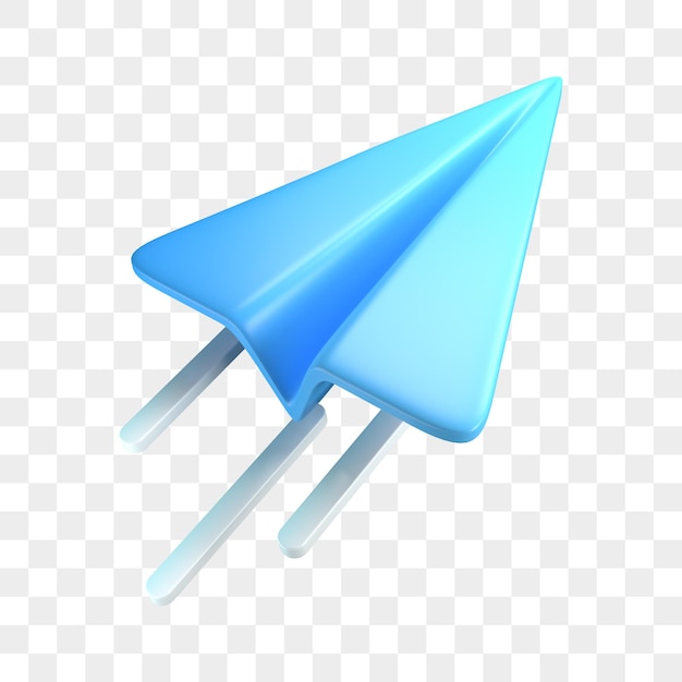 PSD 3d flying paper planes