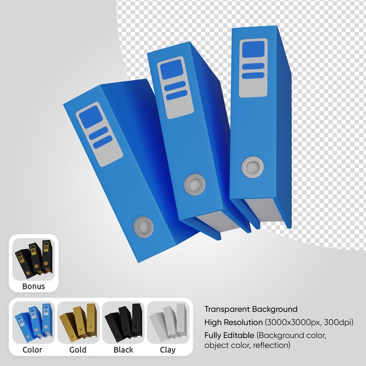 PSD 3d folder archive
