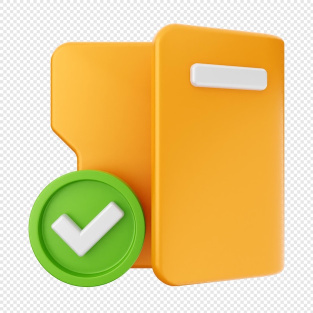 3d folder document file