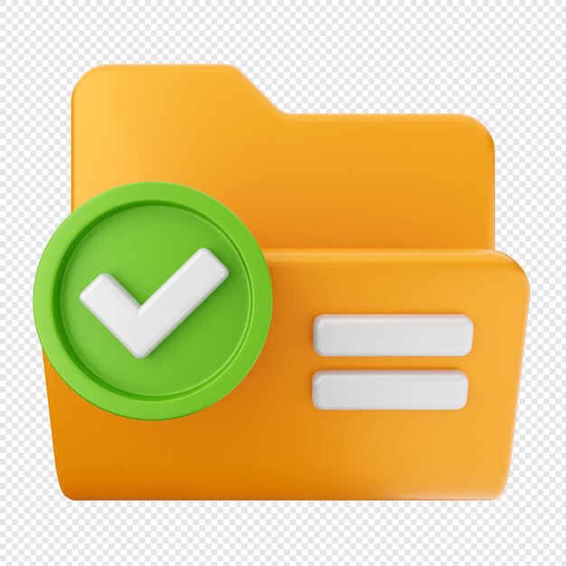 3d folder document file