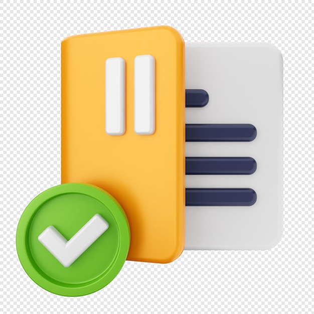3d folder document file