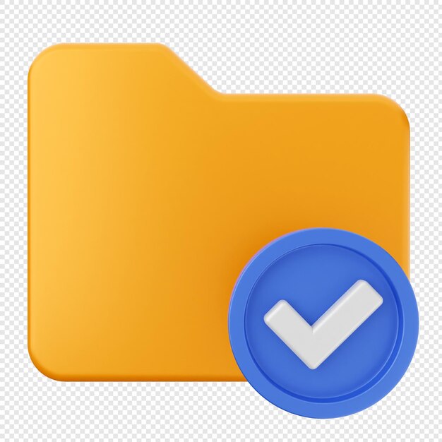 3d folder document file