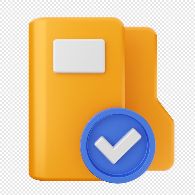 3d folder document file