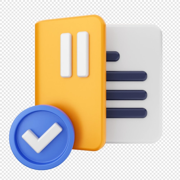 3d folder document file