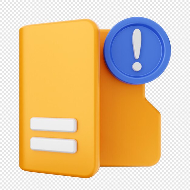 PSD 3d folder document icon