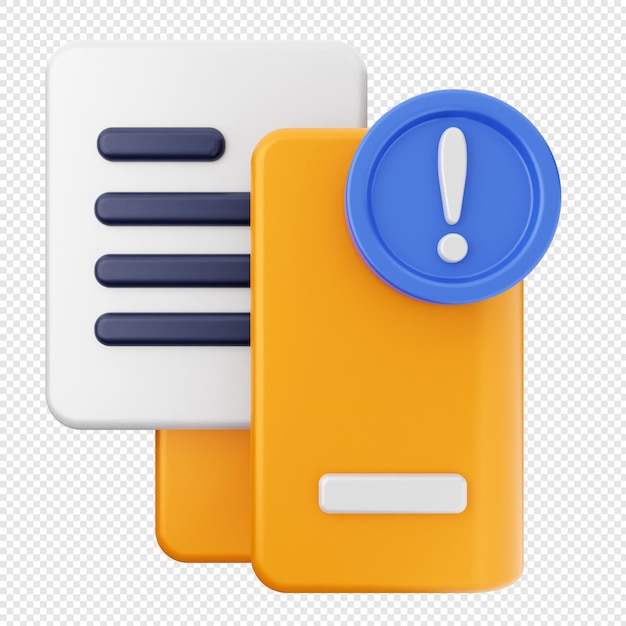 PSD 3d folder document icon