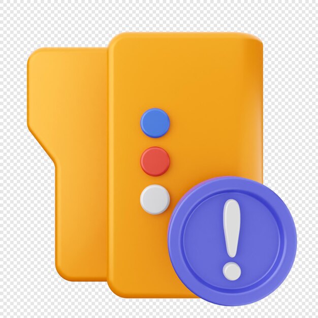 PSD 3d folder document icon