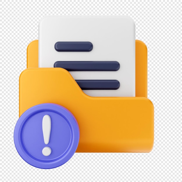 PSD 3d folder document icon