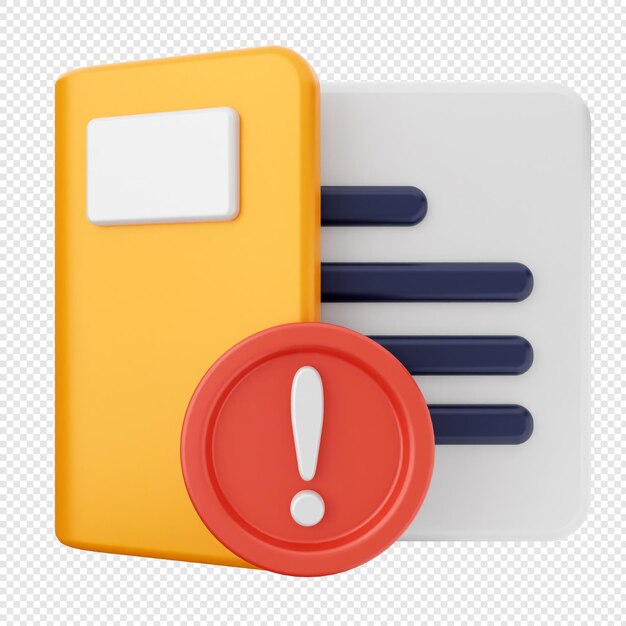 PSD 3d folder document icon