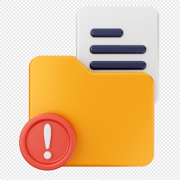 PSD 3d folder document icon