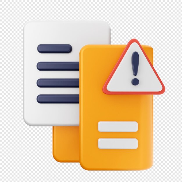 PSD 3d folder document icon