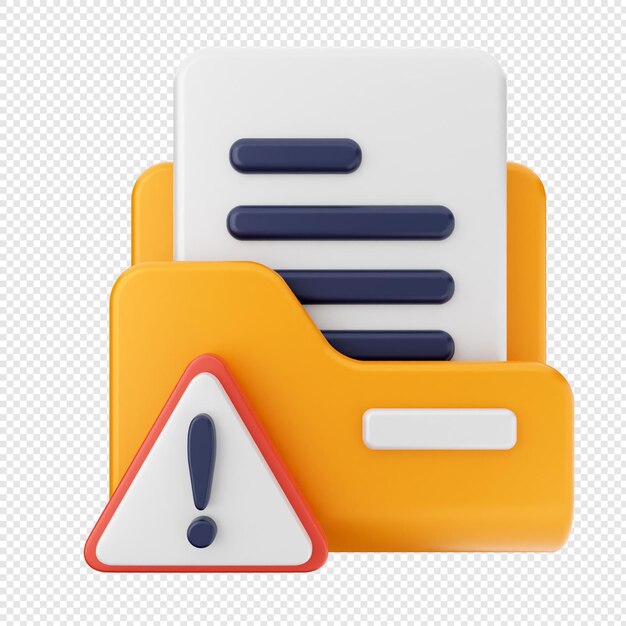 PSD 3d folder document icon