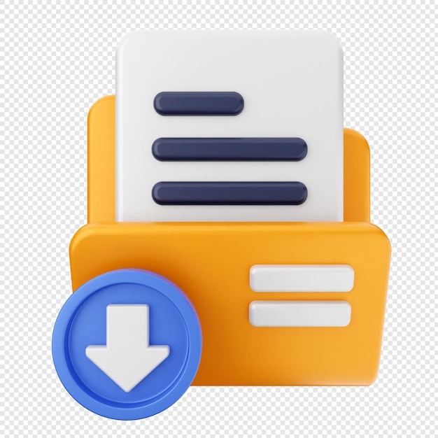 3D Folder-fil dokument