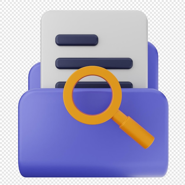 3d folder file document scan searching