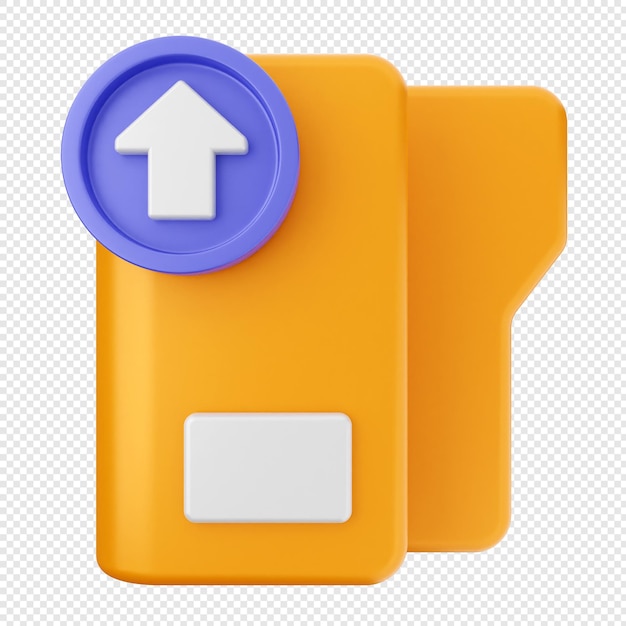 PSD 3d folder file document