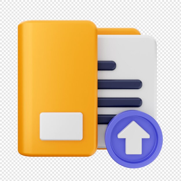 PSD 3d folder file document