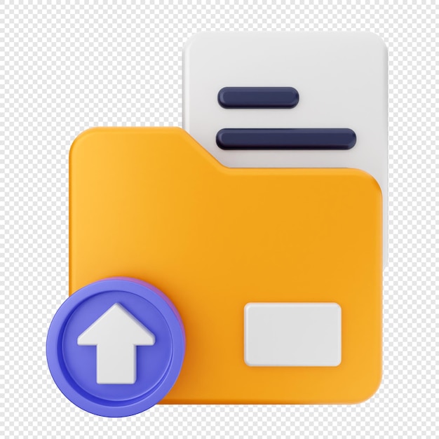 PSD 3d folder file document