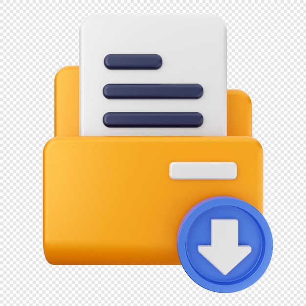 3d folder file document