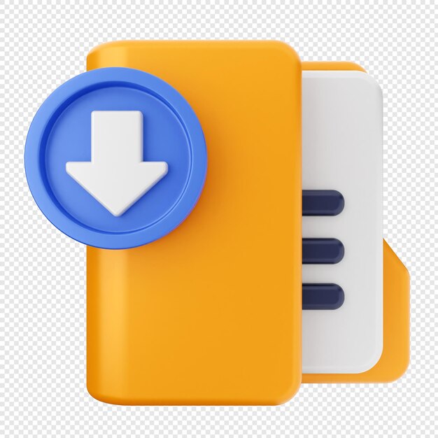 3d folder file document