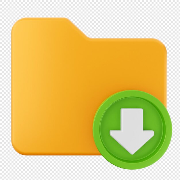 PSD 3d folder file document