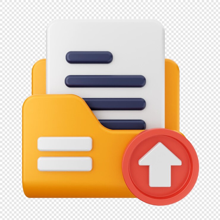 PSD 3d folder file document